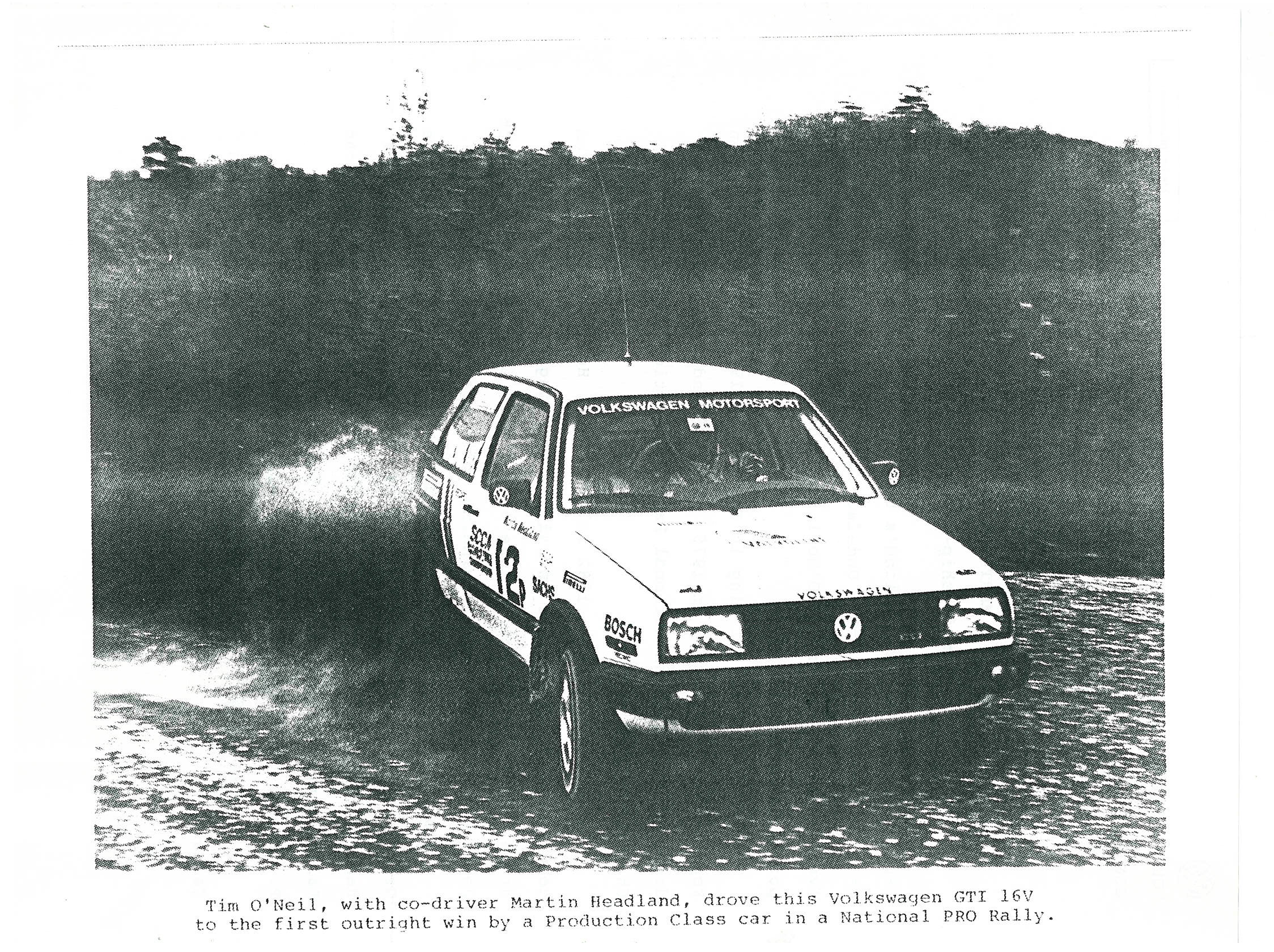 Dartmouth Highlands Rally, 1989
