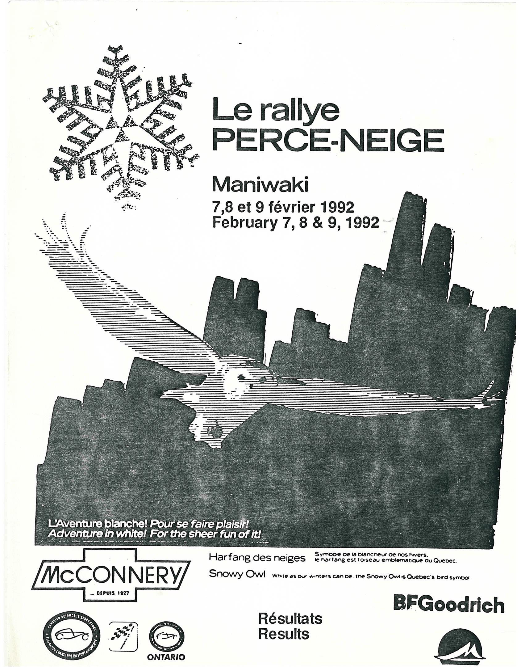 Rallye Perce Neige, 1992