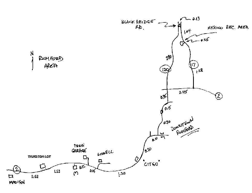 Map of Rumford, ME