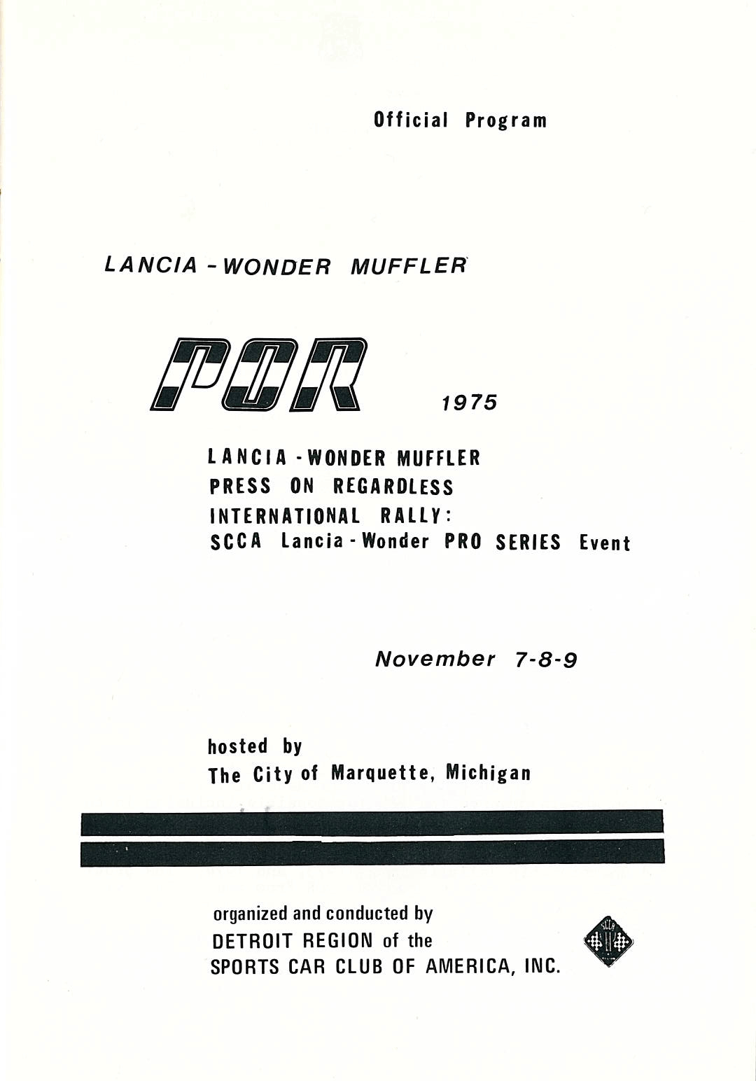 Program POR 1975