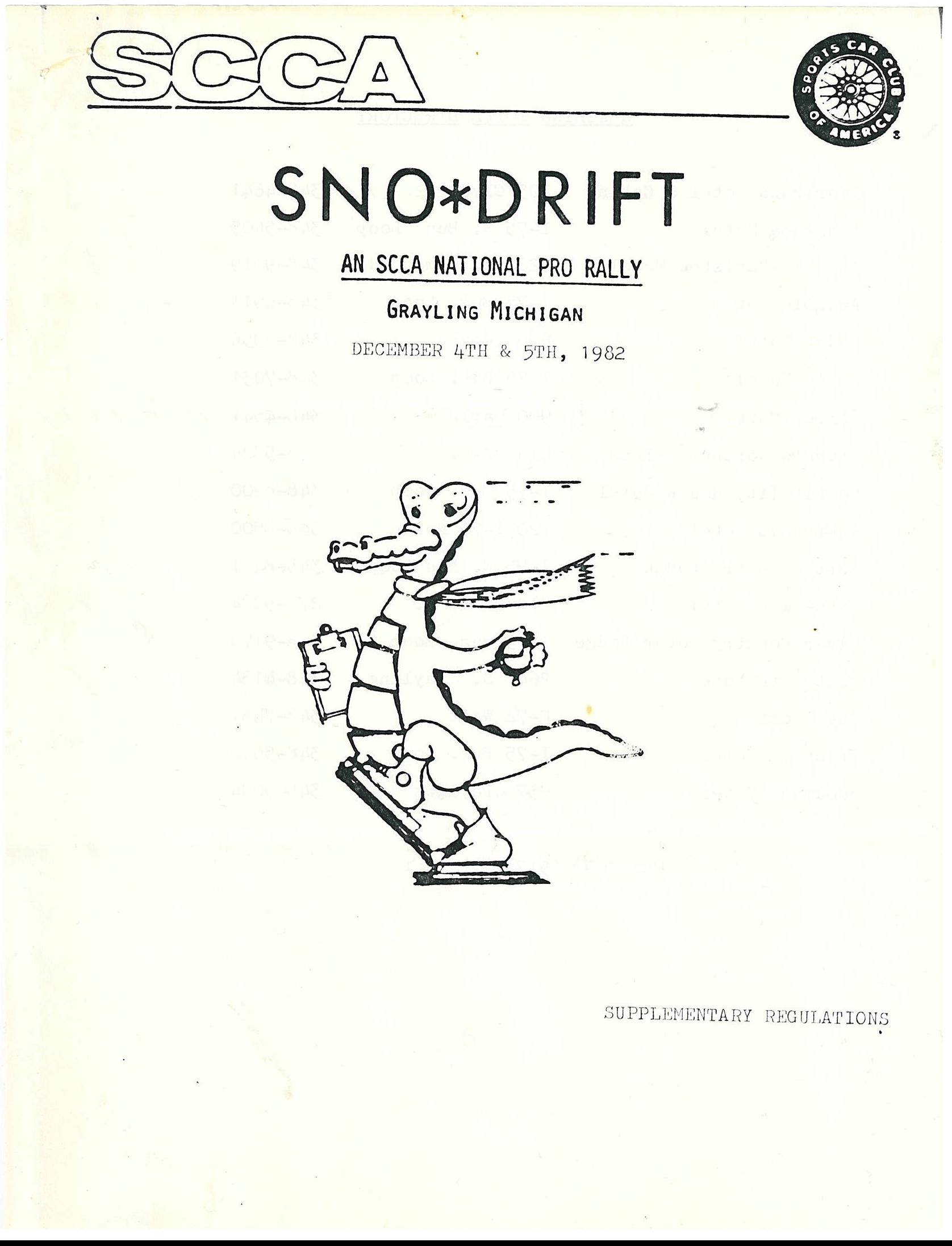 Sno*Drift 1982